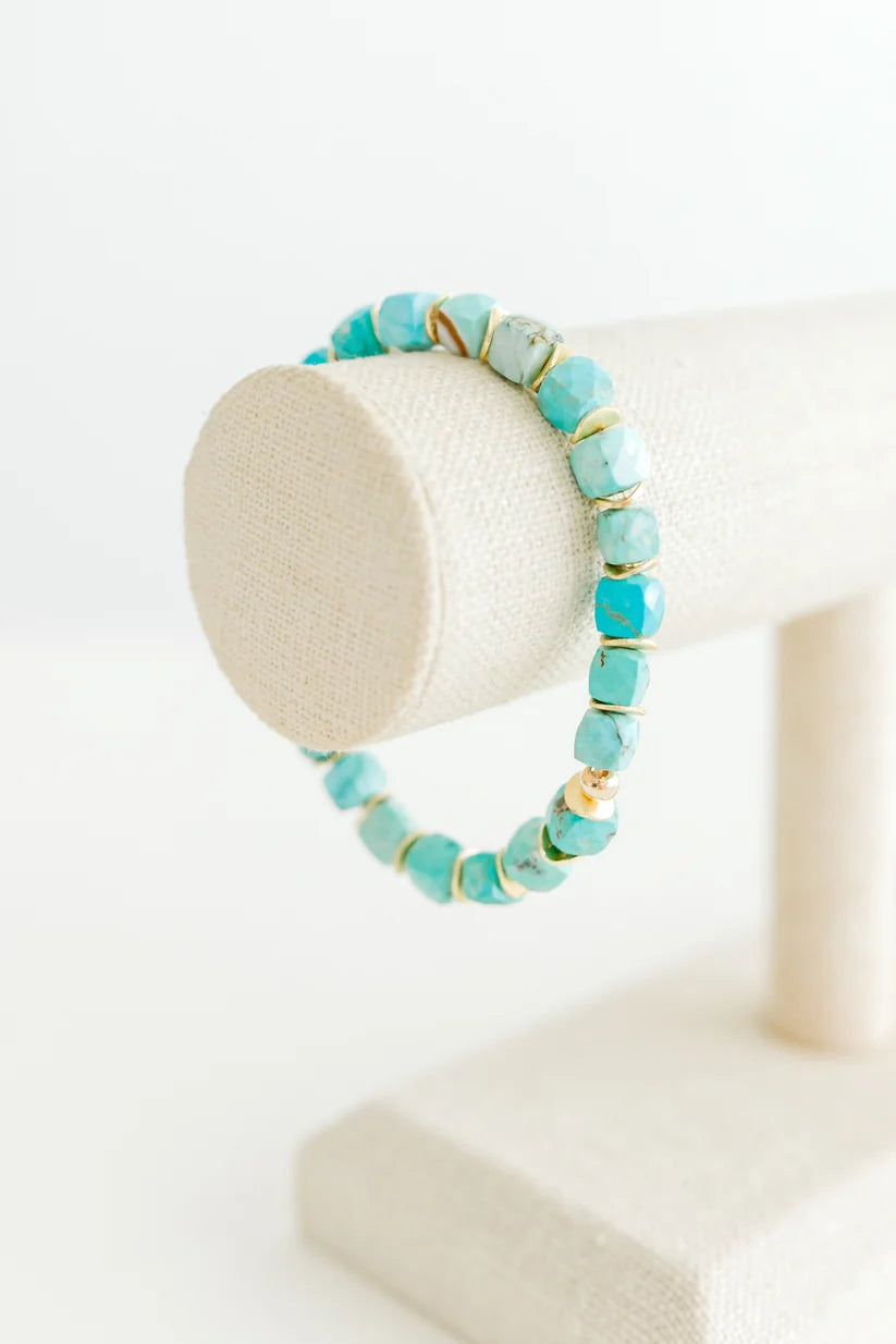 Turquoise Faceted Bracelet