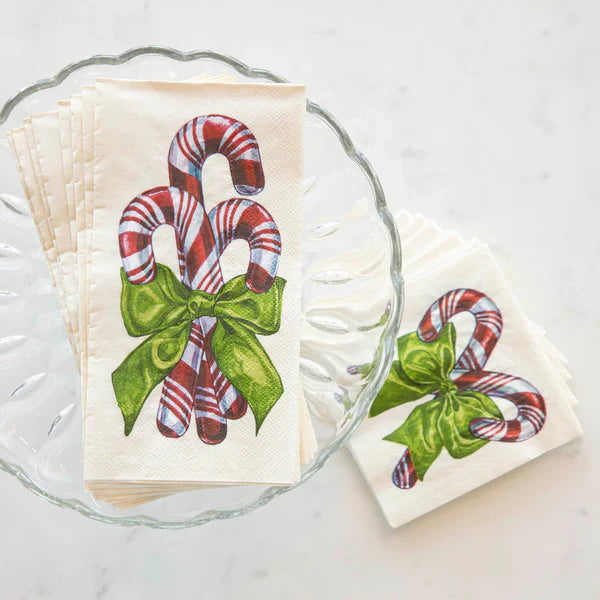 Hester & Cook Paper Napkins, Candy Cane Cocktail