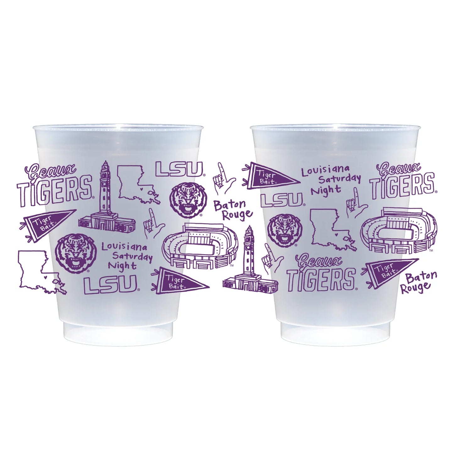 LSU Shatterproof Cups