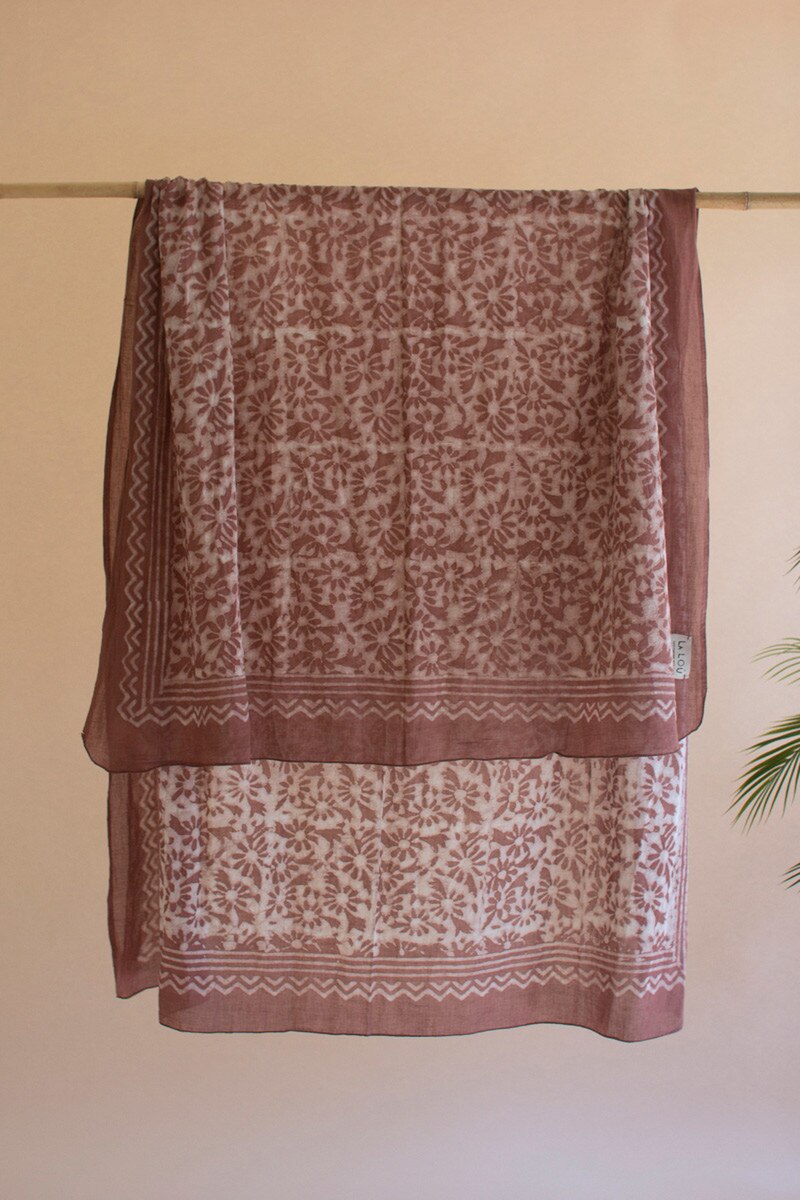 Mud-Block-Printed Scarves