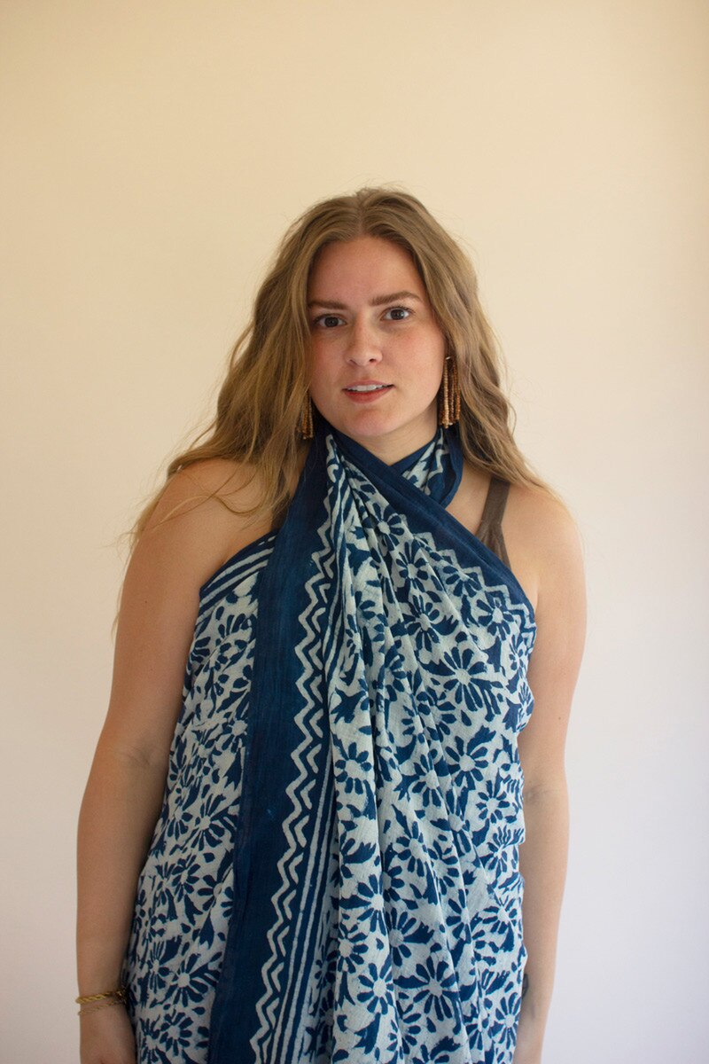 Mud-Block-Printed Scarves