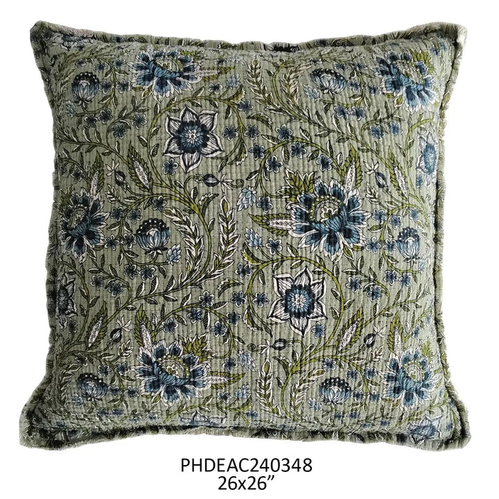 Porch View Botanical Print Pillows