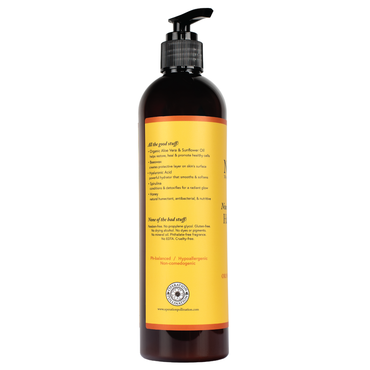 Orange Blossom Nourishing Honey Hand & Body Lotion Pump