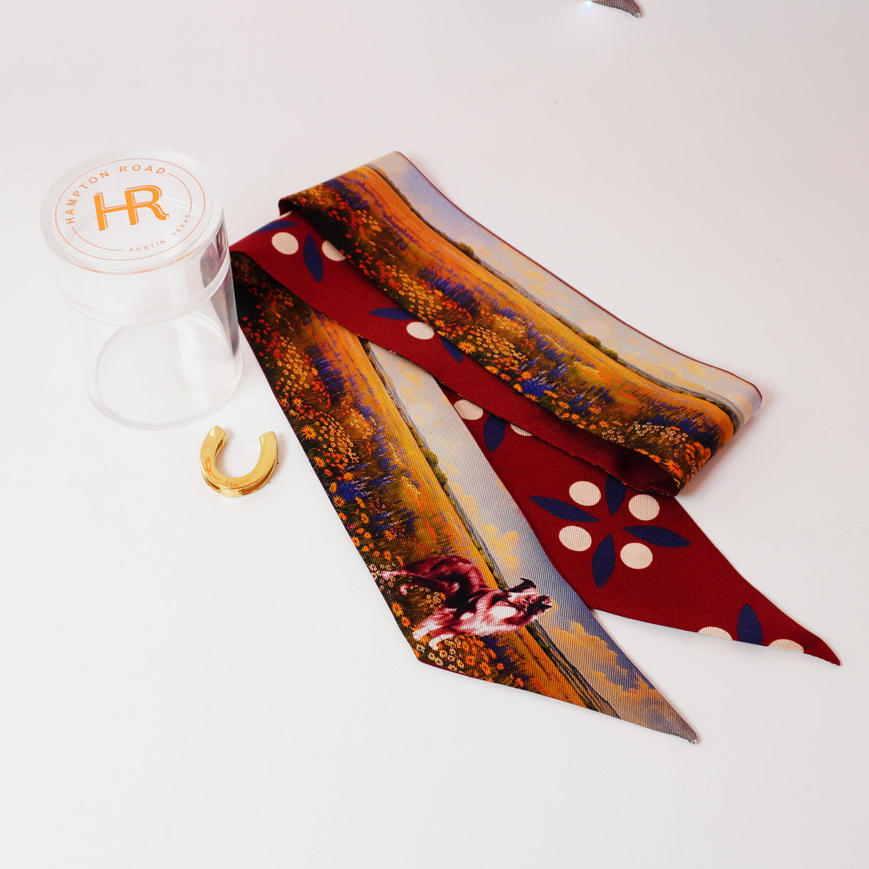 Silk Twill Skinny Scarfs
