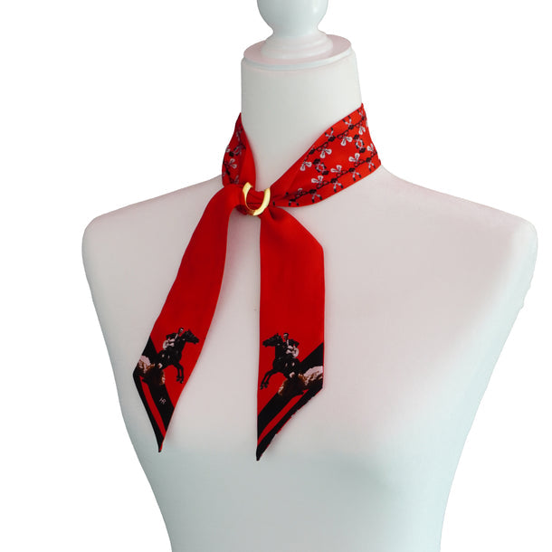 Silk Twill Skinny Scarfs