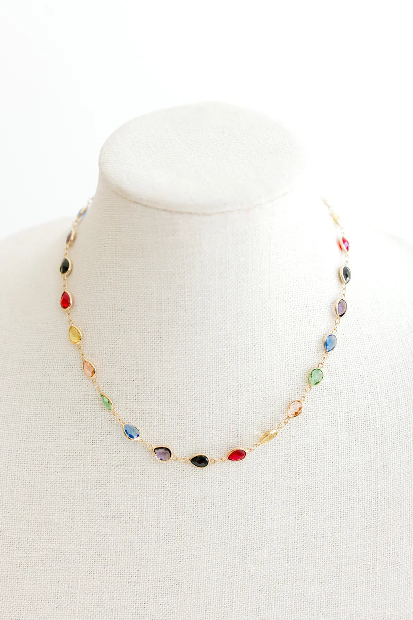 Multi Teardrop Necklace