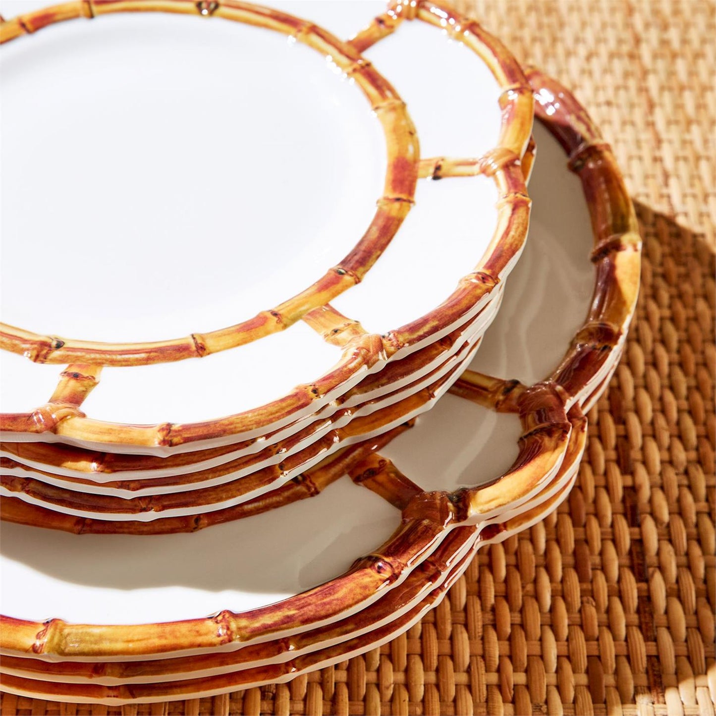 Brown Melamine Dinner Plates