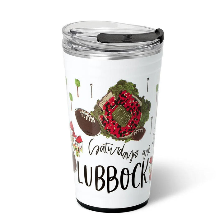 Saturdays in Lubbock Party Cup 24oz