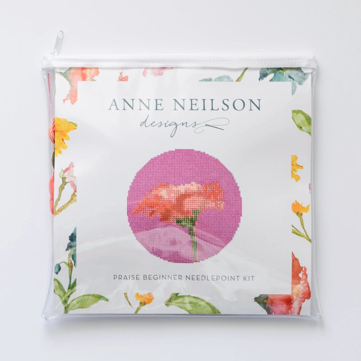 Praise Floral Beginner Needlepoint Kit