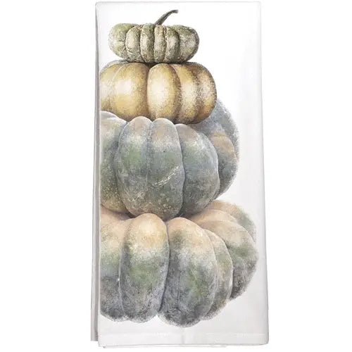Stacked Pumpkins Tea Towel