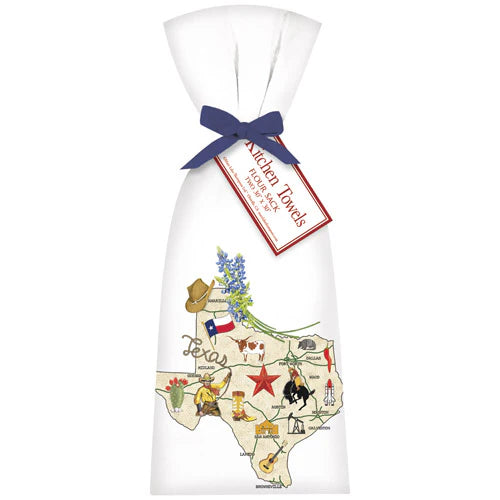 TEXAS LANDMARKS BAGGED TOWEL