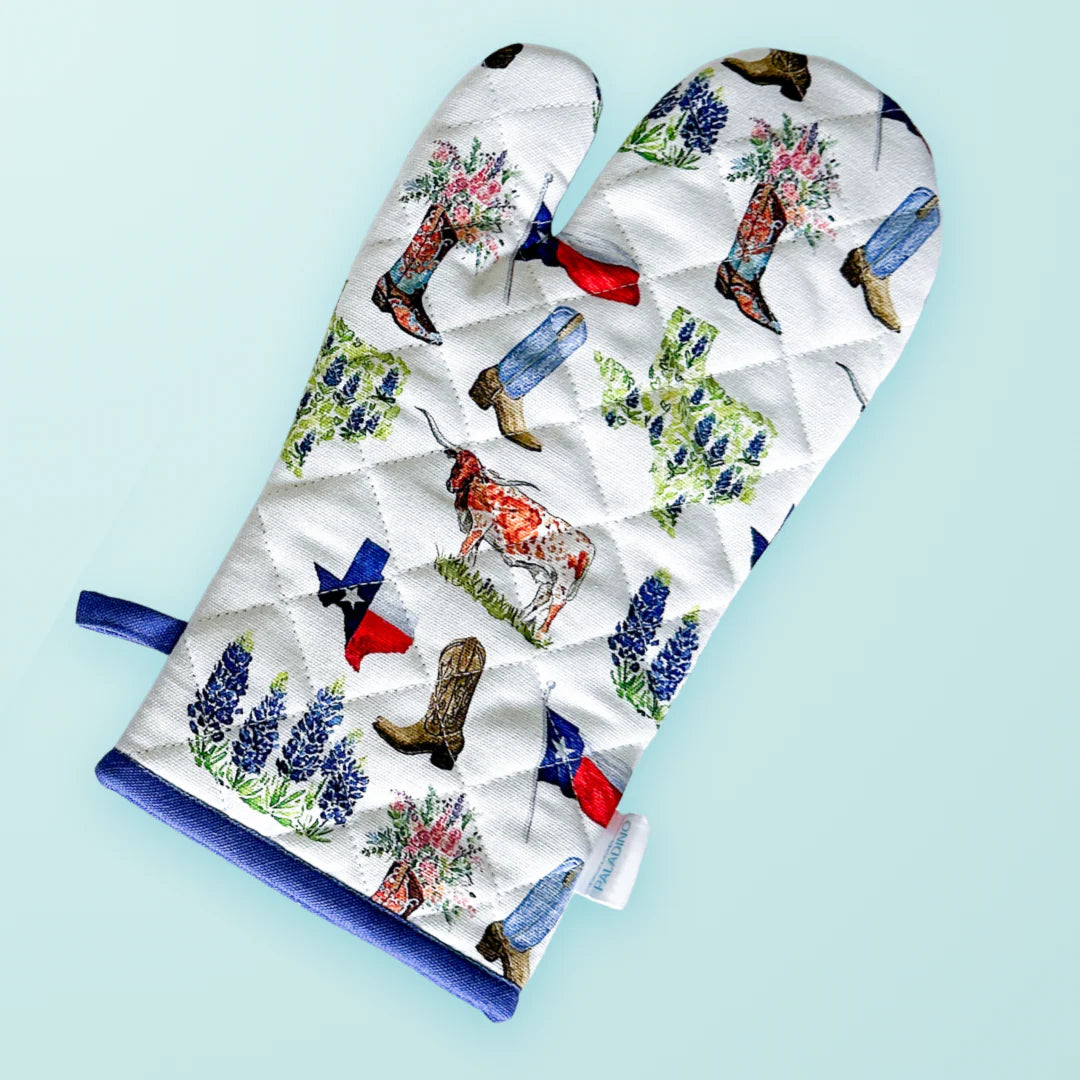 Texas Toile Oven Mitt