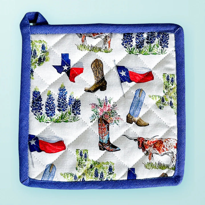 Texas Toile Pot Holder