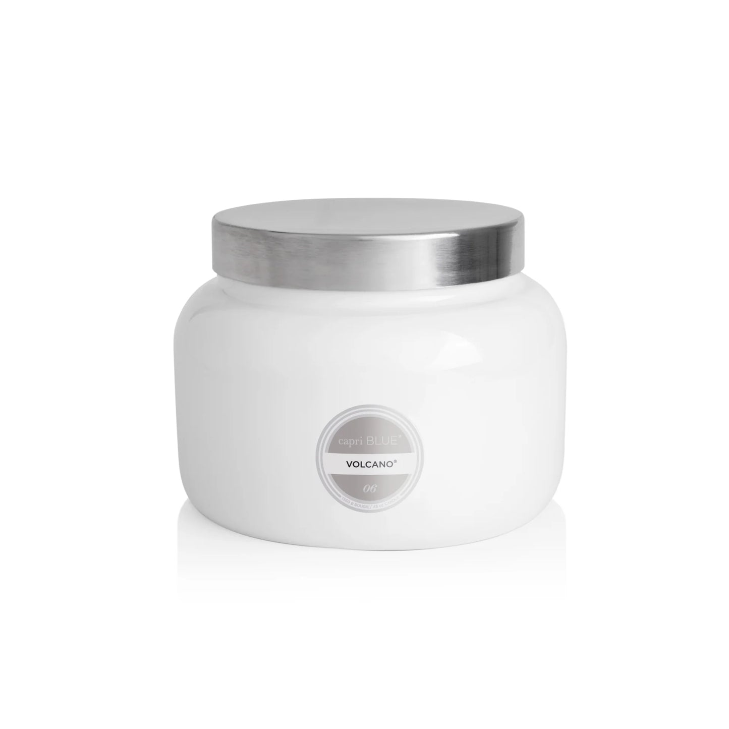 Capri BLUE Volcano Candle in White 28OZ