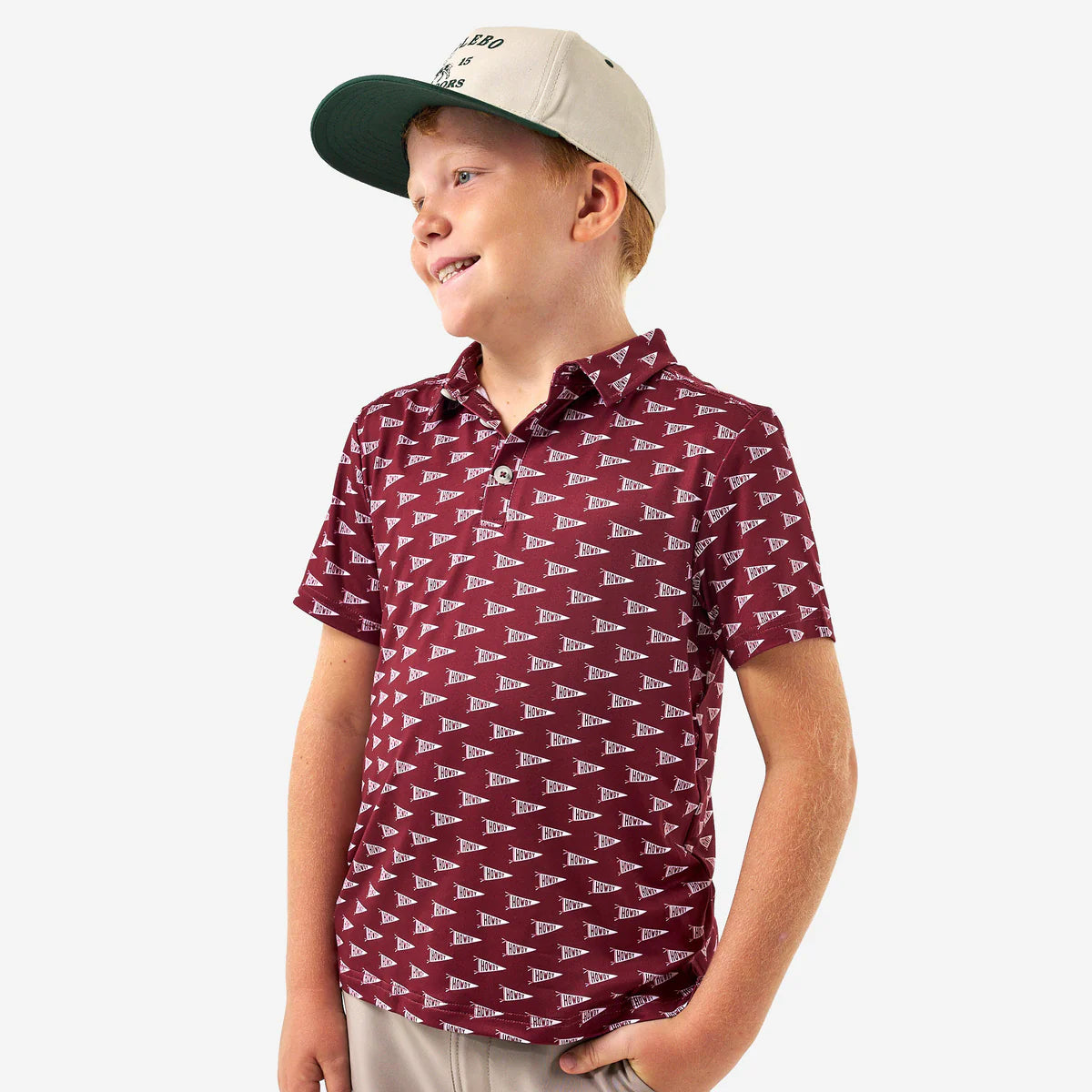 Youth Howdy Pennant Performance Polo