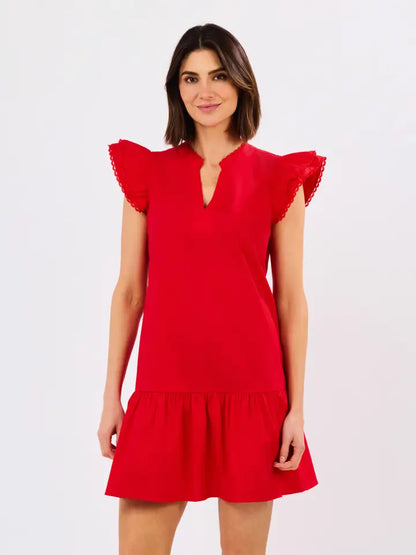 Mary Square Sierra Dress | Red