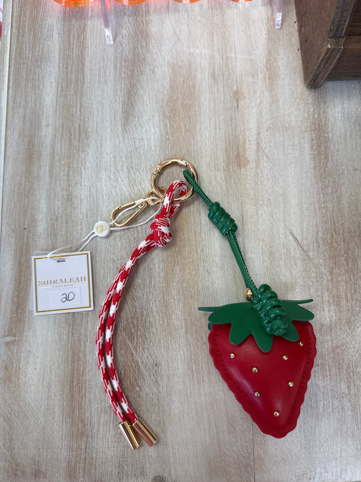 Strawberry bag charm/key ring