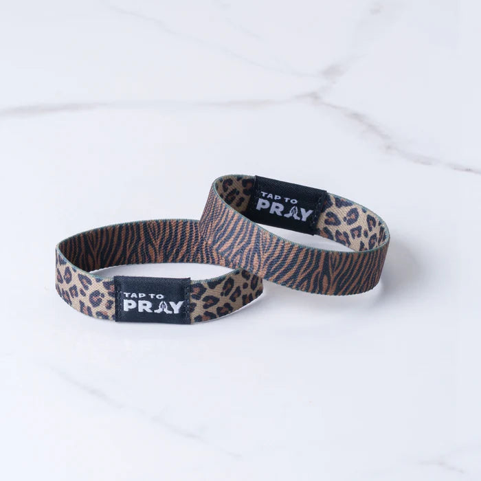 Tap To Pray® Wristband – Safari Leopard