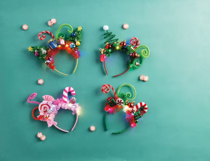 Light-Up Christmas Headband Collection