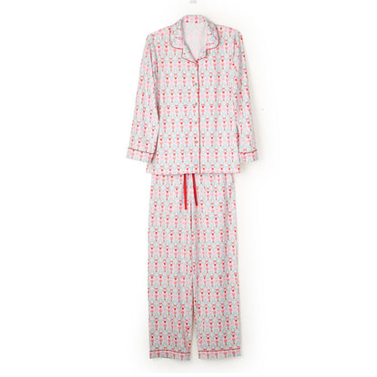 Nutcracker Party Print Jersey Printed Pajamas that Come in a Gift Bag