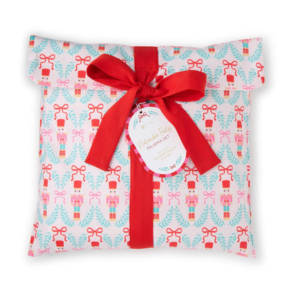 Nutcracker Party Print Jersey Printed Pajamas that Come in a Gift Bag
