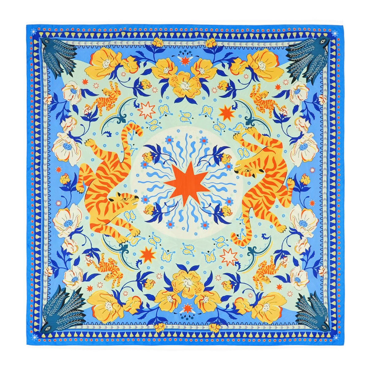 Bandidas Blue Medium Scarf Designed by Wild Paris