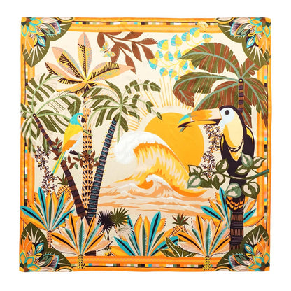 Hawaii Golden Medium Square Scarf Designed by Wild Paris