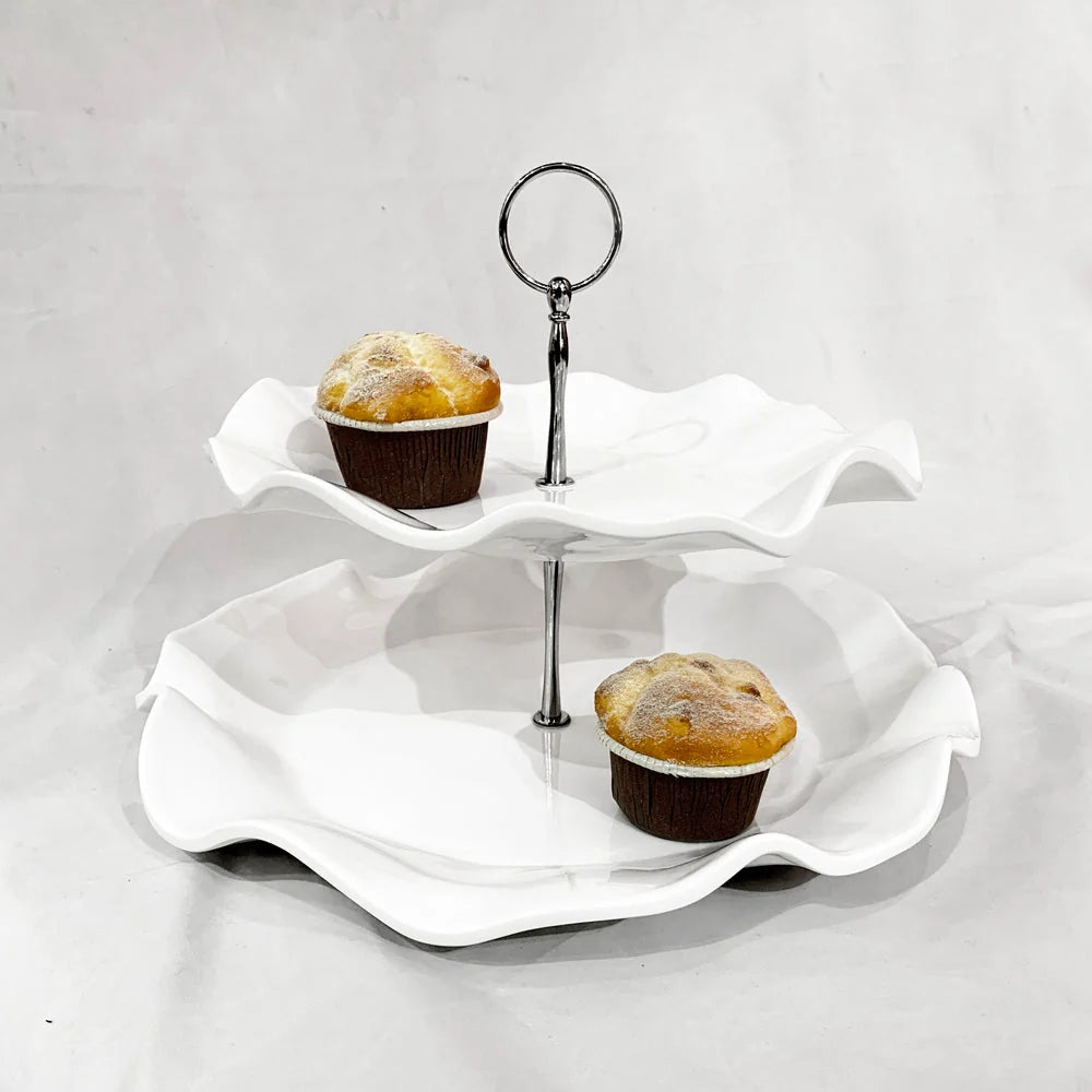 VIDA Havana Two Tiered Server (White)