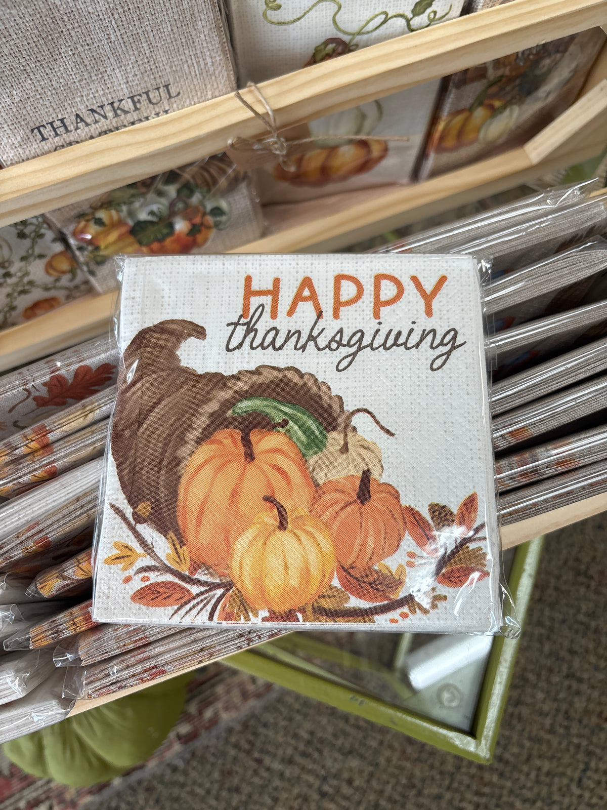 Mud Pie Thanksgiving Cocktail Napkin Set