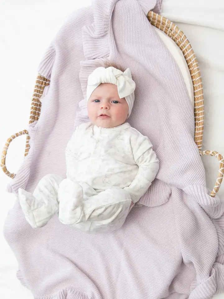 Ruffle Knit Blanket