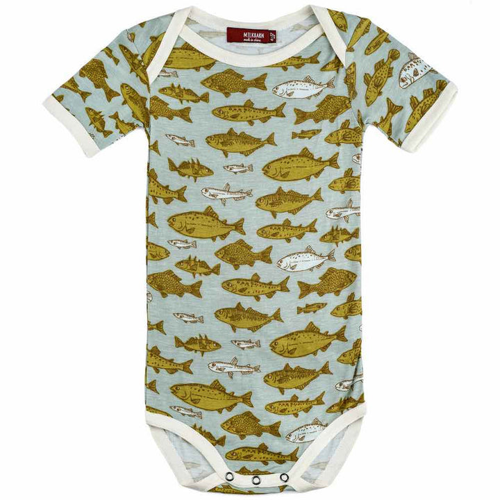 Blue Fish Bamboo One Piece