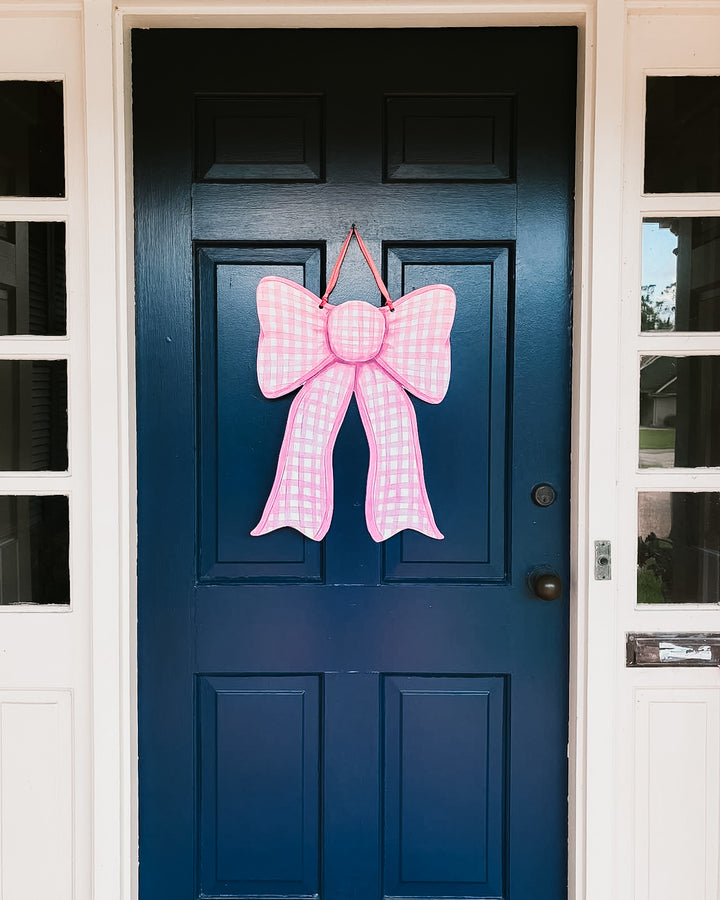 Mary Grace Pink Gingham Bow Door Hanger.
We will notify you when your shipment is ready for pick up at our Beaumont location.