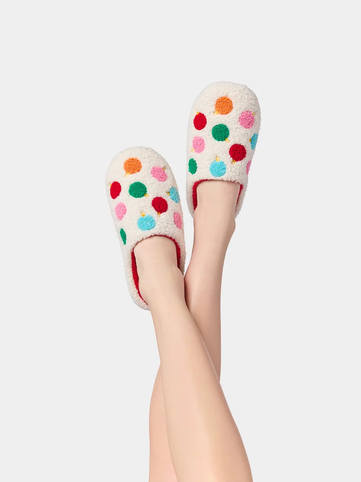 Shiraleah Ornament Slippers, Ivory