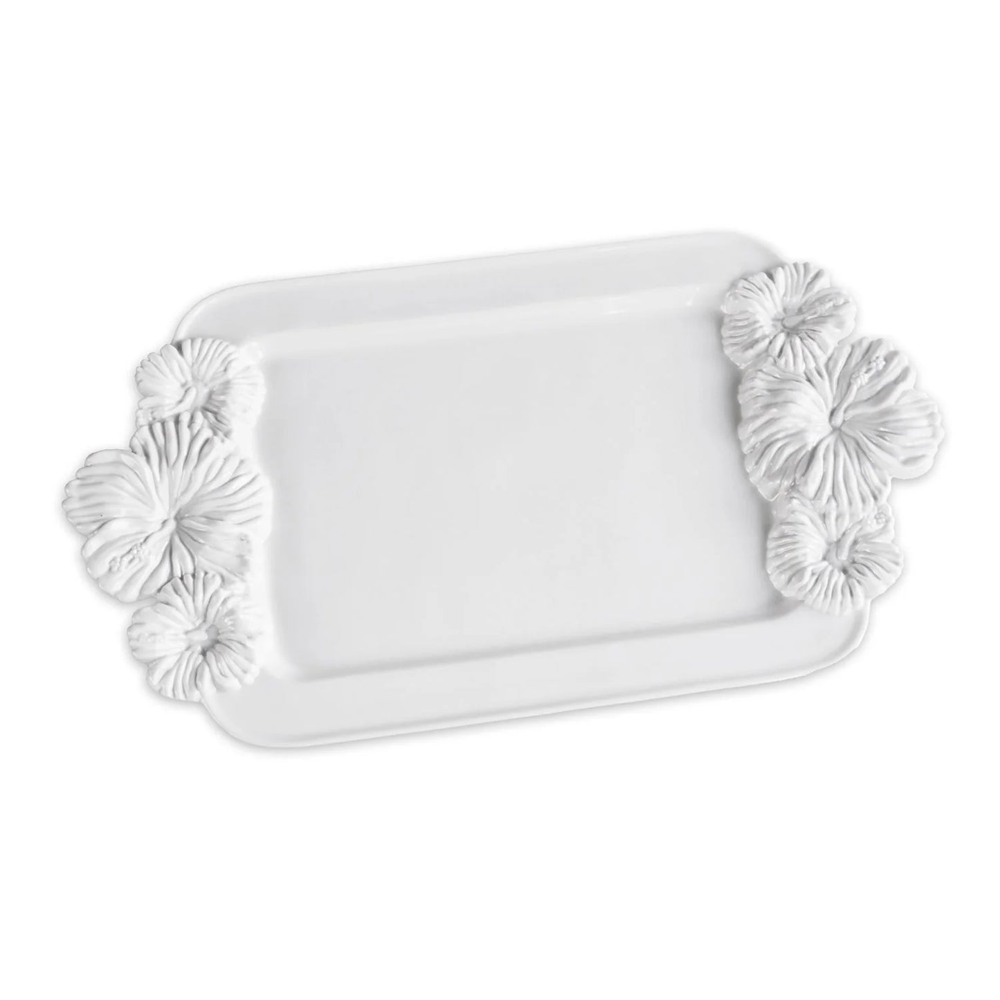 VIDA Bloom Medium Hibiscus Tray (White)