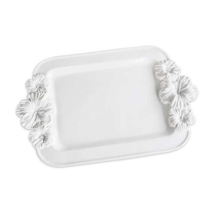 VIDA Bloom Large Hibiscus Tray (White)