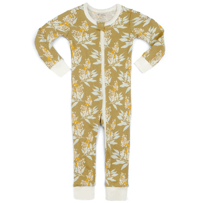 Gold Floral Organic Cotton Sleep Wear