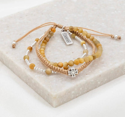My Saint My Hero                             Be Still Prayer Bracelet                    Tiger's Eye