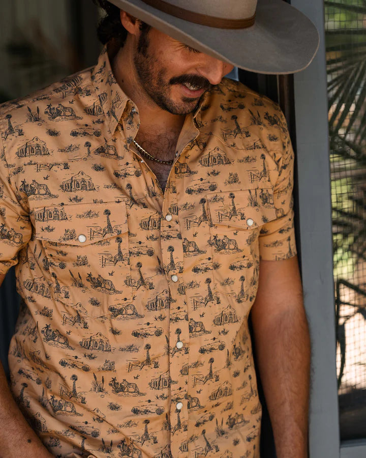 Texas Standard Signature Pearl Snap Style: West Texas Toile