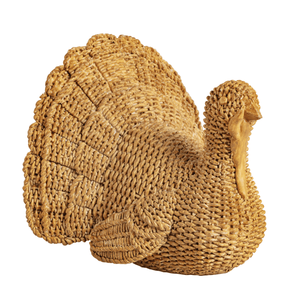 Wicker Resin Turkey Sitter
