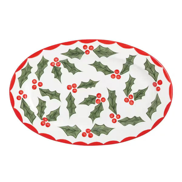 Holly Ceramic Platter