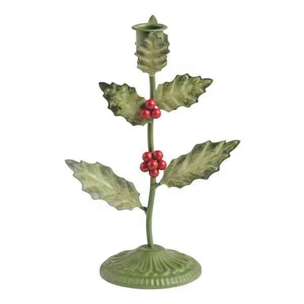 Holly Candlesticks