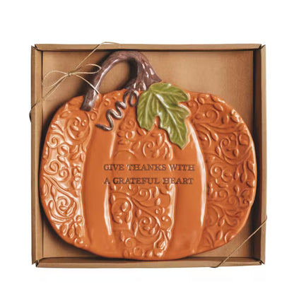 Pumpkin Sentiment Plate