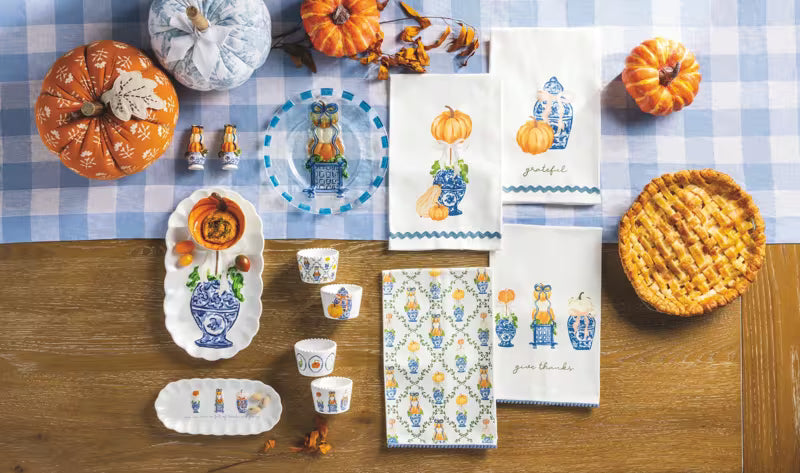 Pumpkin Topiary Salt And Pepper Shaker Set