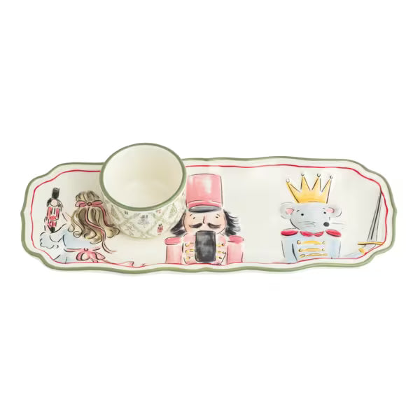 Nutcracker Tray And Tidbit Set