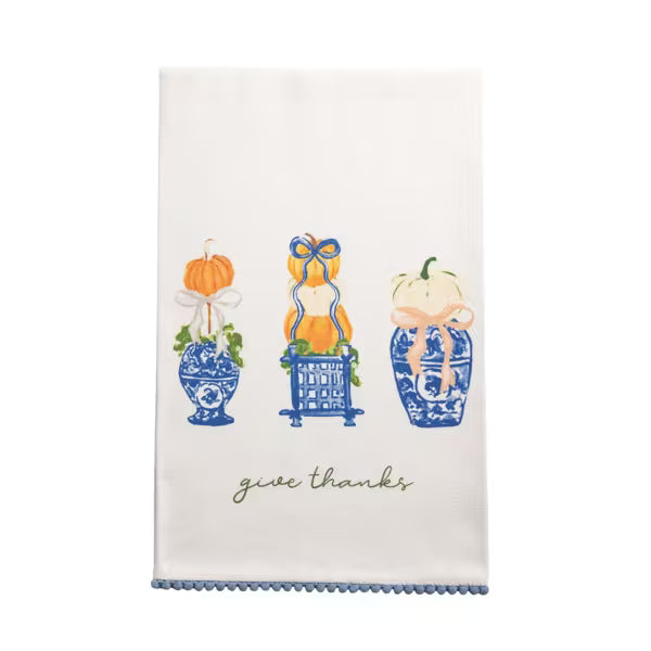 Pumpkin Topiary Towel