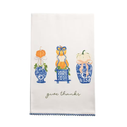 Pumpkin Topiary Towel