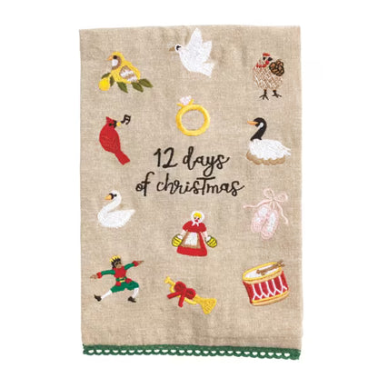 Christmas Embroidered Towel