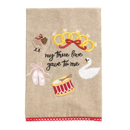 Christmas Embroidered Towel