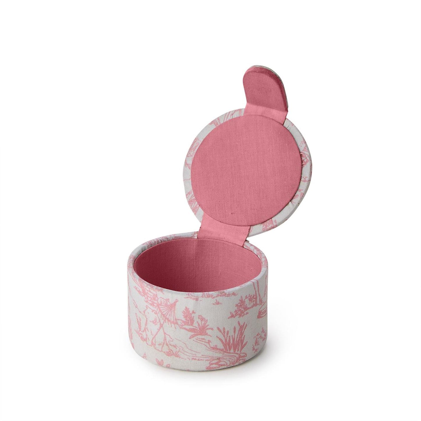 Animal Toile First Tooth / First Curl Keepsake Box Set in Gift Box Assorted 2 Colors: Pink and Blue - Cotton/Metal
