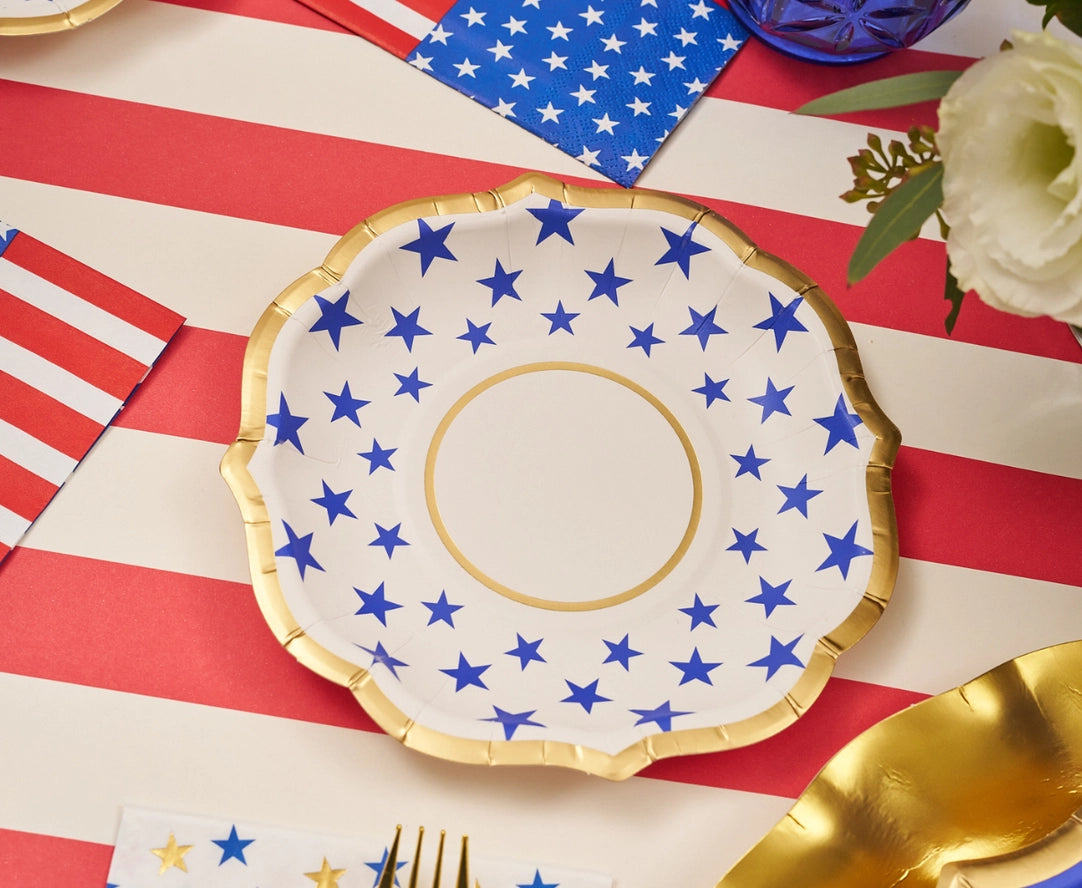 Party in the USA Appetizer/Dessert Plates/8pk